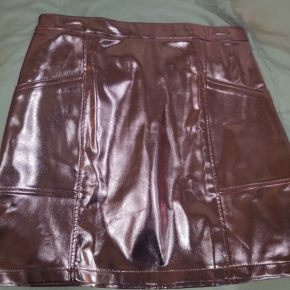 Art Class NWT Girl's Metallic Pink Skirt